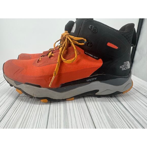 The North Face Men's 9 Vectiv Exploris Mid Futurelight Boots Burnt Ochre TNF - Picture 5 of 11